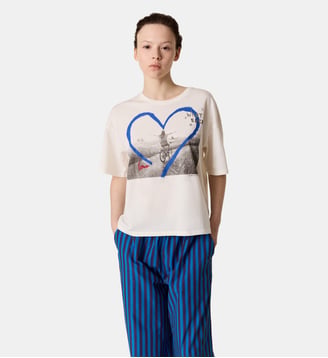 Tshirt Titan Bike - Leon & Harper - Off white