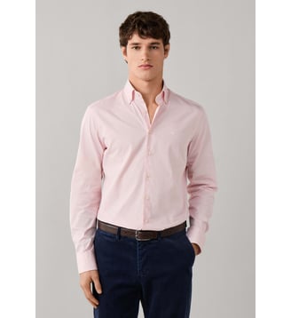 Chemise Coupe Ajustée À Rayures City Deck - Hackett London - Rose clair