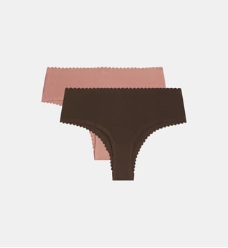 Lot de 2 culottes hipster Body Touch Easy - Dim - Marron