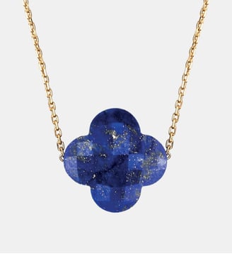 Collier, lapis lazuli, or jaune Morganne Bello