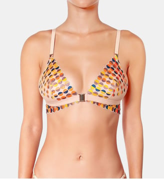Soutien Gorge - Bralette Sans Armatures - Deco Dots - Huit - Multicolore