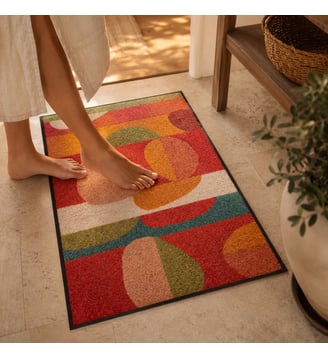 Tapis decor caoutchouc & nylon Garnier Thiebaut