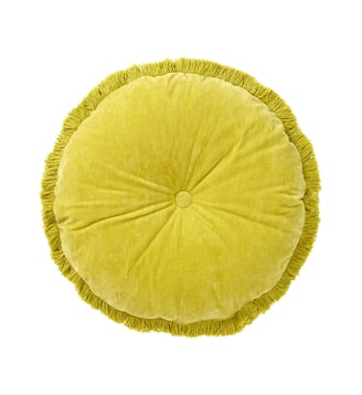 Coussin en velours - Desforges - Pistachio