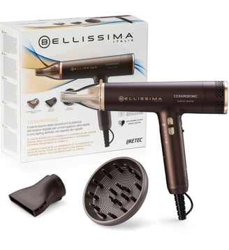 Sèche cheveux professionnel Numerique Ceramisonic - Bellissima - Marron