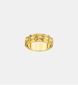 Large Bague écailles de crocodile dorée - Thomas Sabo - Or
