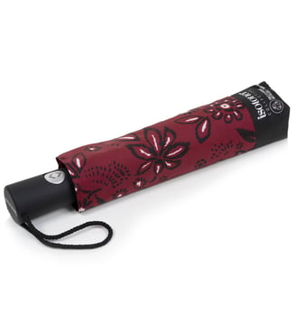 Parapluie solide, déperlant, à ouverture/ fermeture automatique - Isotoner - Bandana bordeaux