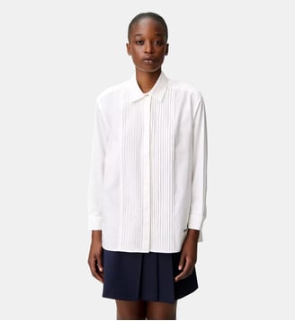 Chemise popeline broderie Claudie - Claudie Pierlot - Écru