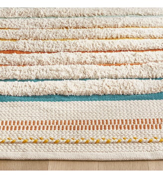 Tapis enfant tissé main en coton - AM.PM - Multicolore