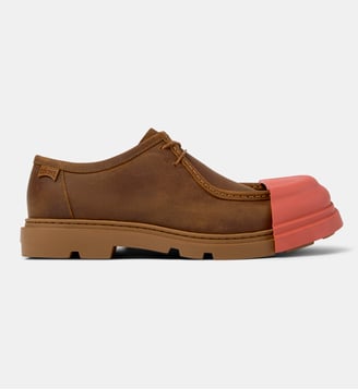 Derbies Junction cuir - Camper - Marron cafe