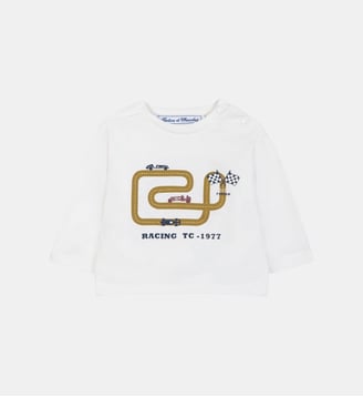 T-shirt - Moutarde coton imprimé racing - Tartine Et Chocolat - Jaune
