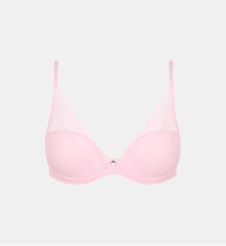 Soutien-gorge coques plongeant maille douce - Chantelle - Candy