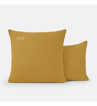 Taie d'oreiller personnalisée gaze de coton - La Redoute Interieurs - Multicolore
