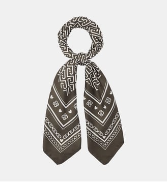 Foulard grand format avec logo monogramme - Liu Jo - Kaki