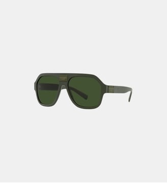 Lunettes de soleil Pilote DG4433 - Dolce & Gabbana - Vert foncé