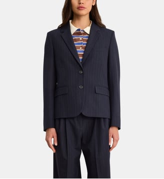 Veste de tailleur à fines rayures - MARYLINE - Pablo - Marine