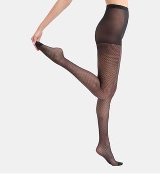 Collant Voile Bijou 23D Style - Dim - Noir