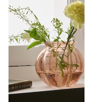 Vase en verre Mathilde - Cyrillus - Rose