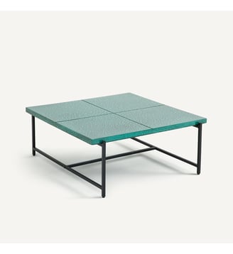 Table basse de jardin, en polystone - AM.PM - Vert sarcelle