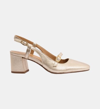 Escarpins slingback - Jules & Jenn - Doré