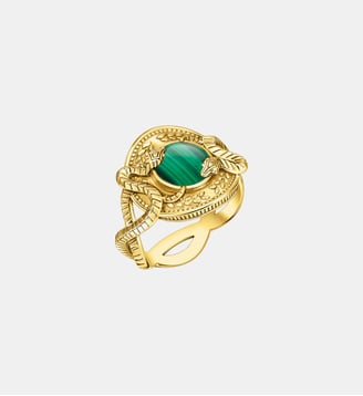 Bague serpent vert-or - Thomas Sabo - Or