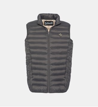 Doudoune sans manche - Schott - Anthracite