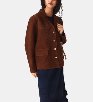 Veste en suède Maje