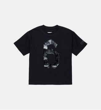 T-shirt à imprimé frontal - MM6 Maison Margiela - Noir