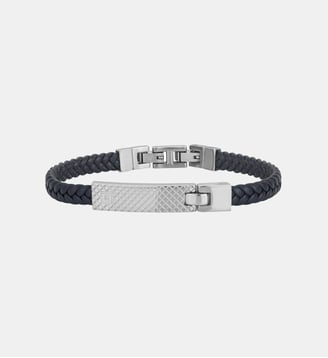 Bracelet souple Simon en Acier 316L avec diamant blanc - Phebus - Acier
