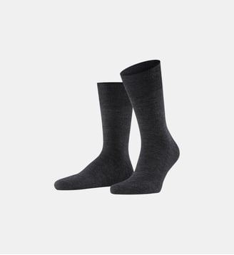 Chaussettes Airport Plus Laine Vierge - Falke - Ardoise