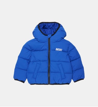 Veste matelassée avec logo imprimé Diesel Kids