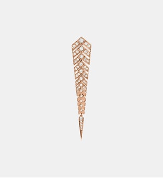 Boucle d'oreille Stairway M Diamants et Or Rose - Statement - Or rose