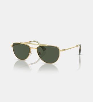 Lunettes de soleil Irrégulier SK7007 - Swarovski - Or