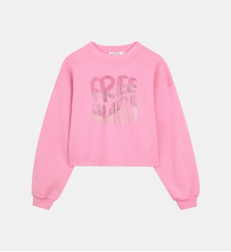 Sweat en molleton - Billieblush - Rose pétunia