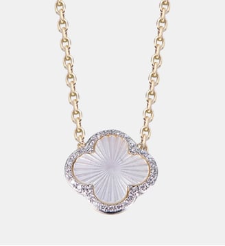 COLLIER LUMIERE NACRE BLANCHE + DIAM. J. OR750 Morganne Bello