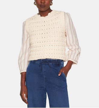 Pull En Coton Bianca - Maison 123 - Beige