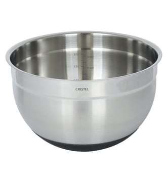 Bol de préparation en inox - Cristel - Argenté brillant