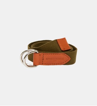 Ceinture Eulalie bi-matière - Ines de la Fressange Paris - Kaki