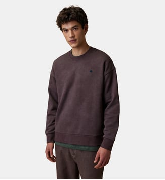 Sweat en molleton - Faguo - Marron et taupe