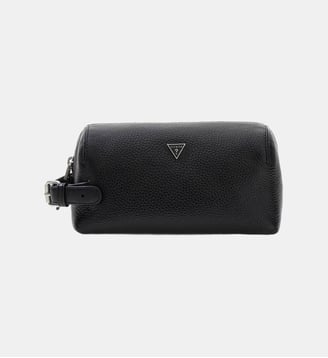 Nécessaire Monaco Petit en Cuir - Guess - Noir