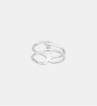 Bague Évidence en Argent avec diamant blanc - La Garçonne Diamant - Argent