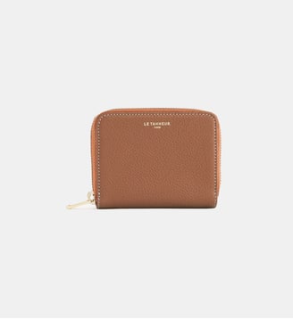 Porte monnaie Emilie en cuir grainé - Le Tanneur - Camel