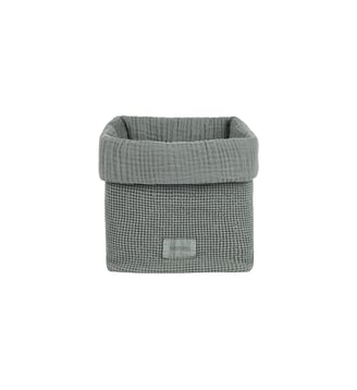 Panier Wabi-Sabi en coton lavé - Nobodinoz - Bleu clair