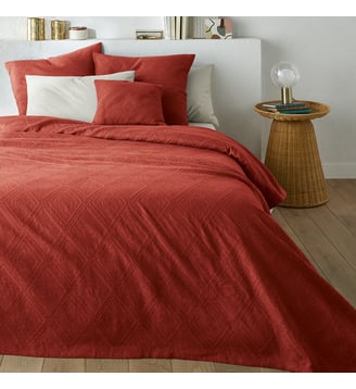 Dessus de lit coton jacquard La Redoute Interieurs