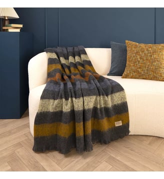 Plaid laine & autres fibres - Garnier Thiebaut - Onyx