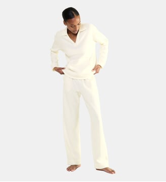 Pantalon  en polaire, Réconfort - Laurence Tavernier - Écru