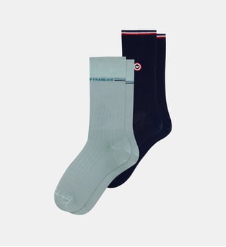 Lot de 2 chaussettes mi-hautes en fil d'Écosse Le Slip Francais