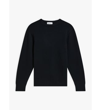 pull Ab en jersey de cachemire marron chiné - Agnès b. - Noir