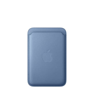 Porte-cartes Tissage fin Magsafe Bleuet Apple