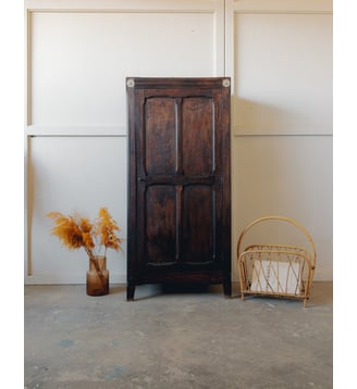 Petite armoire parisienne Blandine N°502- Produit chiné - Debongout - Bois foncé