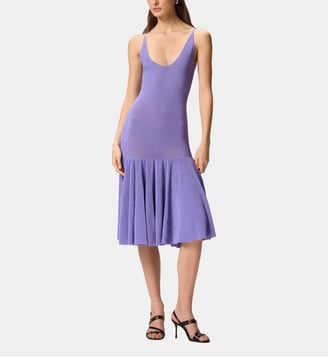 Robe courte avec bretelles et plis Pinko